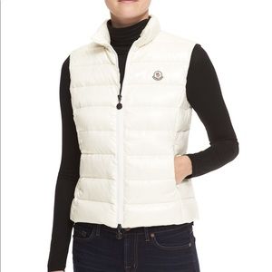 Moncler White Ghany Vest